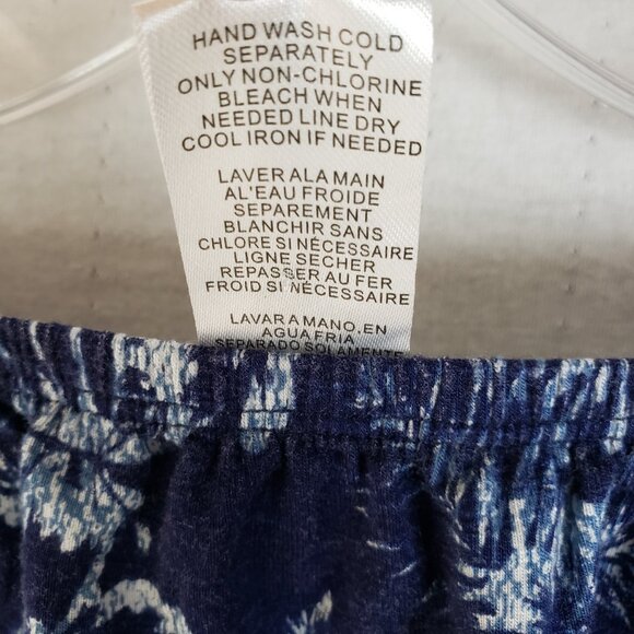 Tommy Bahama Strapless Maxi Dress Floral Stretch Strapless Tropical size M Navy - Picture 8 of 12